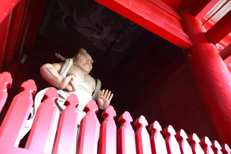 日運寺(あじさい寺):仁王門の阿吽像